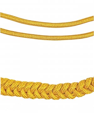 Аксельбант офицерский старший состав 2 наконечника металл &mdash; 3