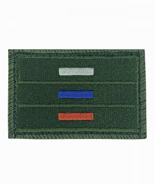 Превью Шеврон вышитый флаг РФ полевой на липе &mdash; 1