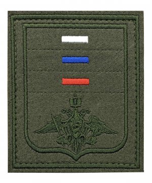 Шеврон вышитый сухопутные войска триколор полевой на липе &mdash; 1