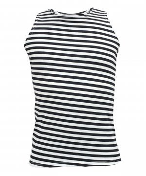 Превью Майка тельняшка черная детская &mdash; 1