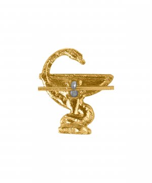 Превью Эмблема медики золото нового образца (левая) &mdash; 2