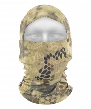 Превью Маска балаклава трикотажная светлый питон &mdash; 1