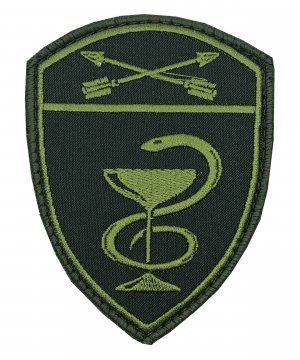 Превью Шеврон Росгвардия полевой Медицинская часть СО на липе &mdash; 1