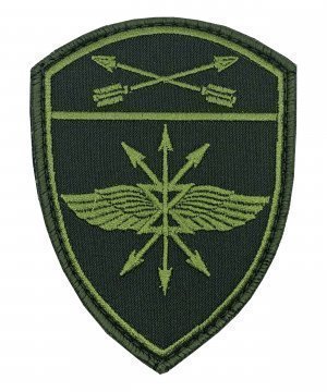 Превью Шеврон Росгвардия полевой Подразделение связи СО на липе &mdash; 1