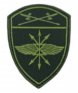 Шеврон Росгвардия полевой Подразделение связи УО на липе &mdash; 1