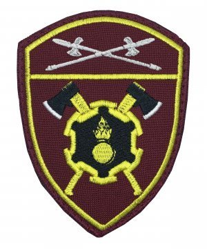 Превью Шеврон Росгвардия Инженерная часть УО на липе &mdash; 1