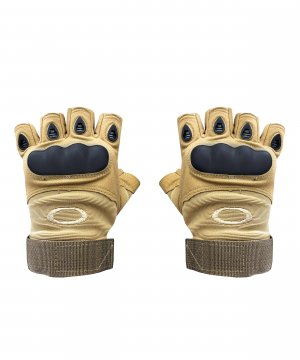 Превью Перчатки беспалые защитные песочные &mdash; 1