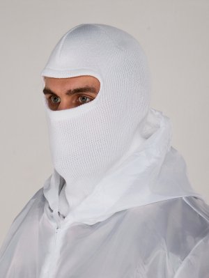 Превью Маска спецназ белая полушерсть без рта &mdash; 2