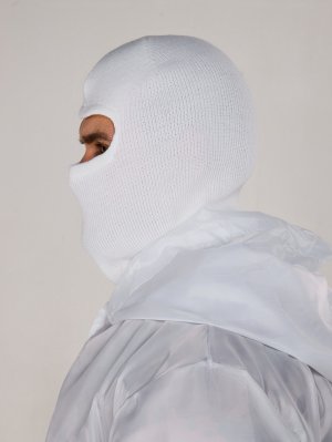 Превью Маска спецназ белая полушерсть без рта &mdash; 3