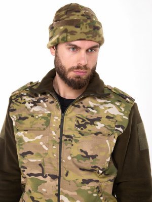 Превью Шапка мультикам флисовая с подворотом &mdash; 4