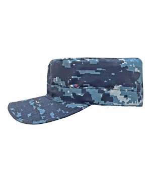 Кепи цифра синяя светлая рипстоп &mdash; 3