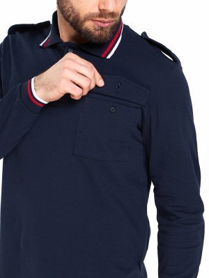 Превью Футболка поло росгвардии длинный рукав &mdash; 3