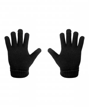 Перчатки полушерстяные черные &mdash; 2