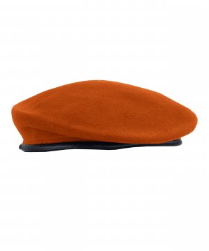 Превью Берет оранжевый катаный &mdash; 2