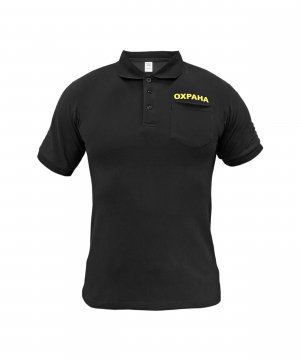 Футболка поло охрана &mdash; 1