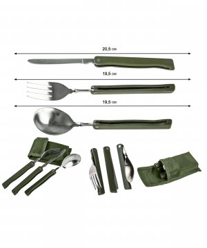 Превью Полевой набор столовых приборов &mdash; 3