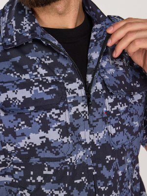 Превью Костюм Росгвардии синяя точка короткий рукав &mdash; 3