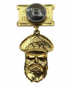 Превью Значок металлический "Дед, дембель неизбежен" зеленый &mdash; 2