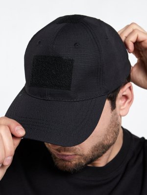 Бейсболка тактическая черная &mdash; 2