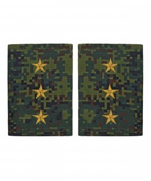 Превью Фальшпогоны цифра желтая вышивка Старший прапорщик &mdash; 1