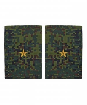 Превью Фальшпогоны цифра желтая вышивка Младший лейтенант &mdash; 1