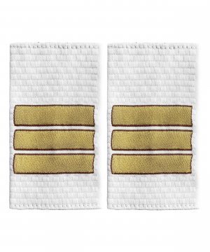 Превью Фальшпогоны жаккардовые полиции белые сержант &mdash; 1