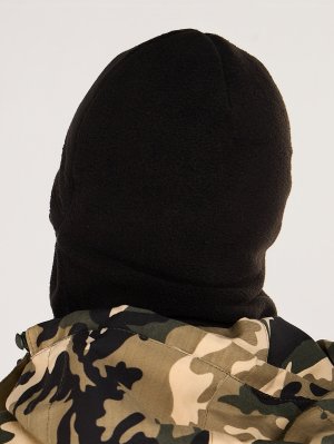 Превью Маска балаклава флисовая черная &mdash; 4