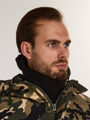 Превью Маска балаклава флисовая черная &mdash; 8