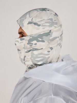 Превью Маска балаклава флисовая белый мультикам &mdash; 2