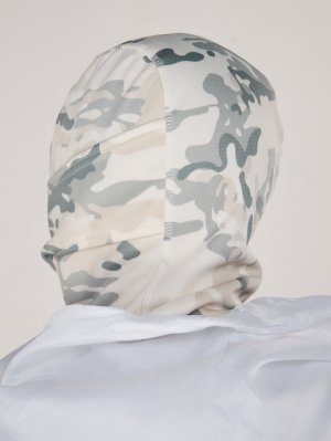 Превью Маска балаклава флисовая белый мультикам &mdash; 3