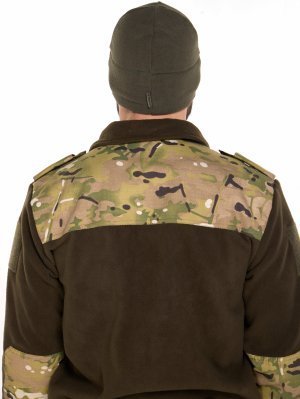 Превью Шапка Garsing оливковая флисовая &mdash; 4