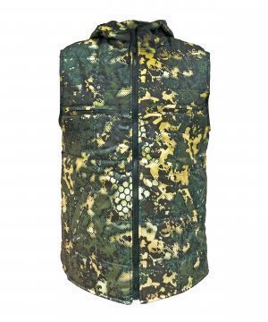 Превью Жилет соты желтые на синтепоне с флисом &mdash; 1