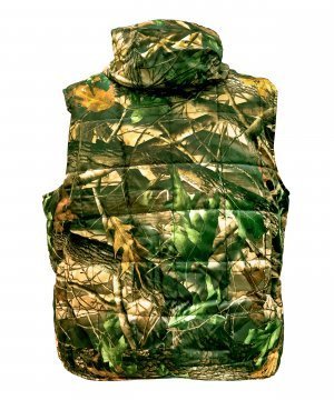 Превью Жилет лес зеленый на синтепоне с флисом &mdash; 2