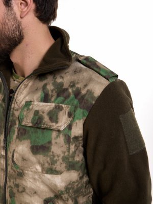 Превью Куртка флисовая мох &mdash; 4