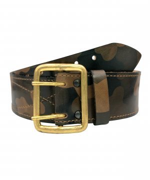 Ремень офицерский кожаный КМФ латунь — 1