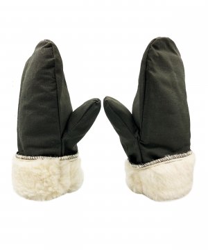 Рукавицы утепленные олива шерстяной мех &mdash; 1