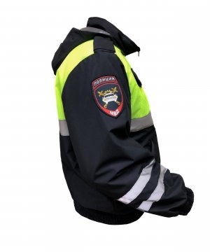 Превью Ветровка ДПС синтепон желтая вставка шевроны старого образца &mdash; 4