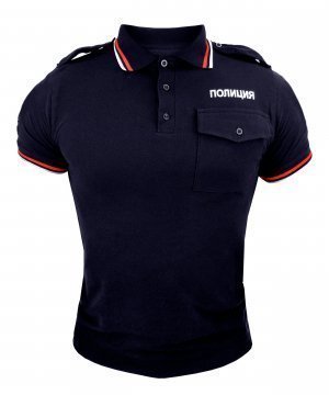 Превью Футболка поло полиции тёмно-синяя &mdash; 1