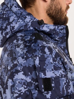 Превью Куртка Росгвардия точка синяя с подстежкой &mdash; 4