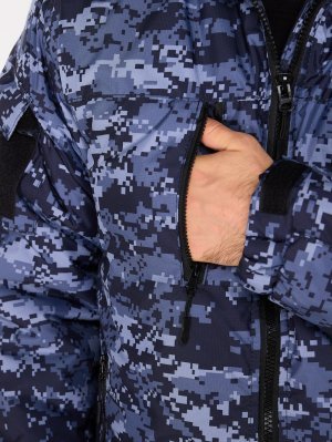 Превью Куртка Росгвардия точка синяя с подстежкой &mdash; 8