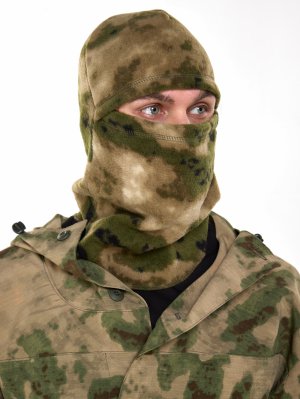 Маска балаклава мох флисовая &mdash; 1