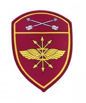 Превью Шеврон жаккардовый Росгвардия Подразделение связи СО &mdash; 1