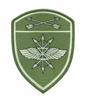 Превью Шеврон жаккардовый Росгвардия Подразделение связи СО полевой &mdash; 1