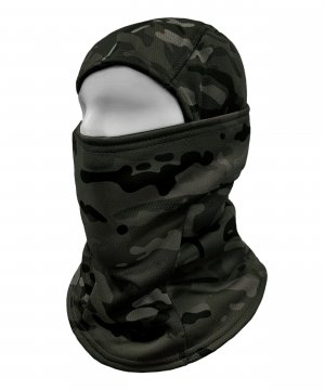 Превью Маска балаклава черный мультикам на флисе &mdash; 1