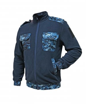 Превью Куртка флисовая цифра синяя &mdash; 3