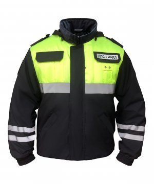 Превью Ветровка ДПС синтепон желтая вставка СЕРЕБРО &mdash; 1