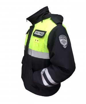 Превью Ветровка ДПС синтепон желтая вставка СЕРЕБРО &mdash; 3