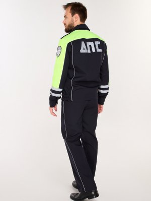 Превью Костюм ГИБДД ДПС габардин с желтой вставкой нового образа &mdash; 2