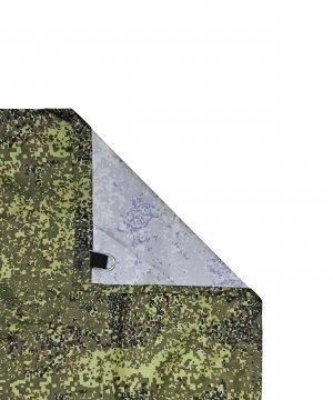 Превью Плащ-накидка (пончо) влагозащитный цифра зеленая &mdash; 4