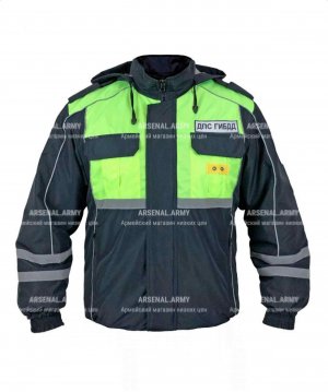 Превью Ветровка ДПС синтепон желтая вставка нового образца (Уценка) &mdash; 1